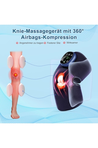 Isı Ve Hava Basıncına Sahip Kablosuz Diz Masaj Cihazı, 6 Isı Seviyesine Sahip Elektrikli Diz Masaj Cihazı Diz Dirsekleri İçin Diz Ağrısını, Osteoartrit Spor Yaralanmalarını Gidermek İçin 9 Mod