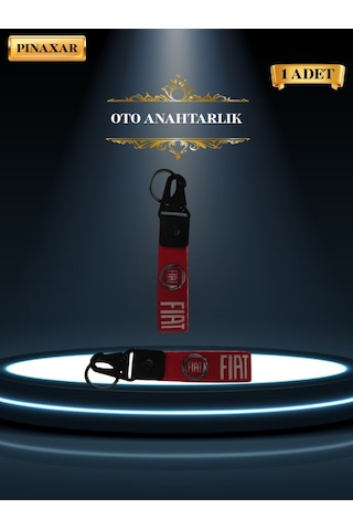 Fiat Kırmızı 1. Kalite Oto Anahtarlık, Pınaxar Yerli Üretim Anahtar.