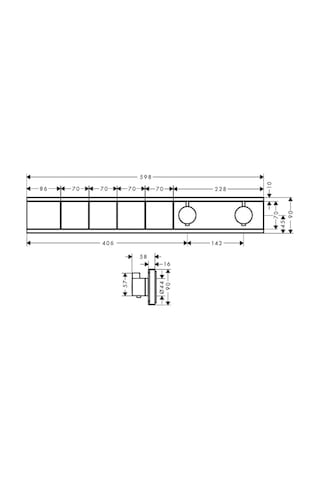 Hansgrohe Rainselect Ankastre Termostat 4 Çıkış İçin Krom Krom