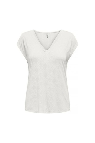 Only Onlfree Lıfe Struc. S/s Modaltop Jrs Kadın T-shirt 15319446 Beyaz