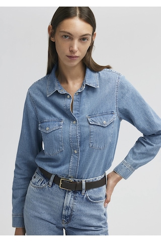 Mavi - Merida All Blue İndigo Mavisi Jean Gömlek 1210662-86492 Mavi