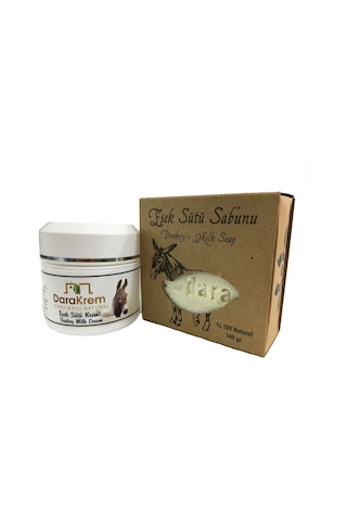 Dara Sabun Eşek Sütü Kremi 50 ML + Doğal Eşek Sütü Sabunu