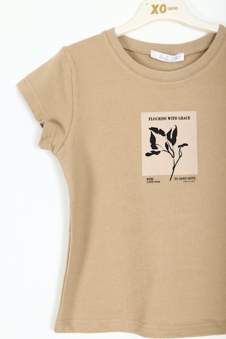 Xo Kids Kız Çocuk Tişort 8-14 Yaş 38406 Camel
