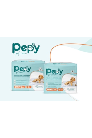 Pepy Pet Care Kaydırmaz Hijyenik Tuvalet Eğitim Pedi 30'lu 60 x 90 CM