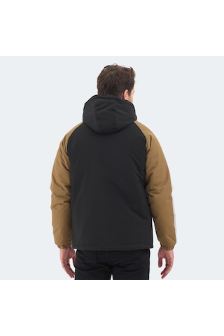 Slazenger HINOX Erkek Kapüşonlu Siyah Mont & Kaban