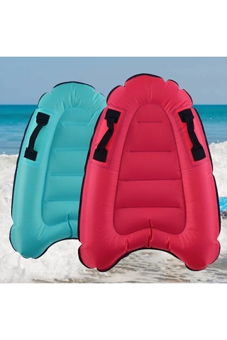 Honeybeeshop Yımuwn Yetişkin Boyutlu Mavi Göl Şişme Sörf Tahtası Dayanıklı Pvc Yüzen Tekme Tahtası Mavi Siyah Kayışlar Havuz Plaj Eğlencesi İçin