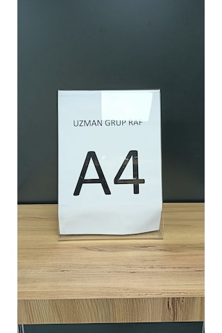 Uzmangrupraf Uzman Grup Raf A4 Pleksi Fiyat Etiketliği - 3'Lü Paket - L Tipi-