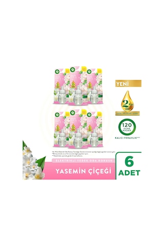 Elektrikli Oda Kokusu Yedek Şişe Yasemin Çiçeği 6x19 Ml