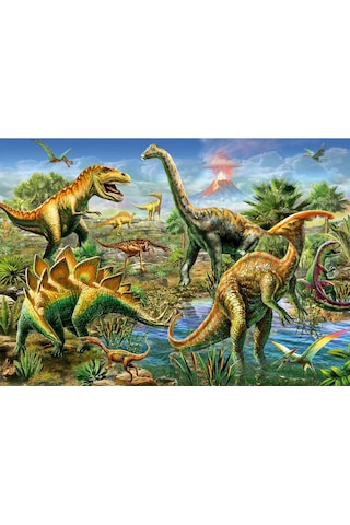 Educa 500 Parça Jurassic Oyun Alanı Puzzle - 19903 - Jurassic Playground