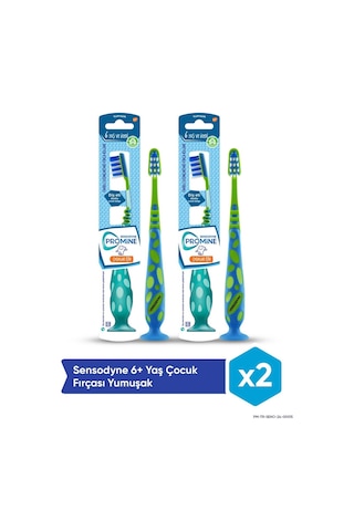Sensodyne Promine 6 Yaş ve Üzeri Çocuk Özel Karakterli Yumuşak Diş Fırçası 2'li Sensodyne Promine 6 Yaş ve Üzeri Çocuk Özel Karakterli Yumuşak Diş Fırçası 2'li