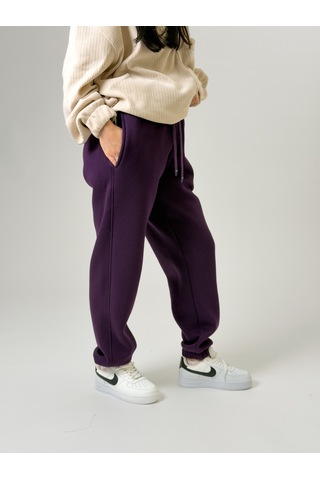 Cocopelli Şardonlu Mor Kadın Jogger Eşofman Coc2541