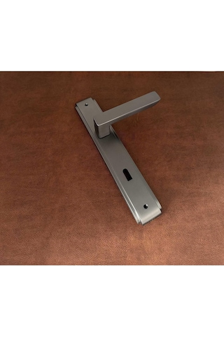 Bella Mat Skoç Füme Lüx Zamak Aynalı Oda Kapı Kolu 1 Takım