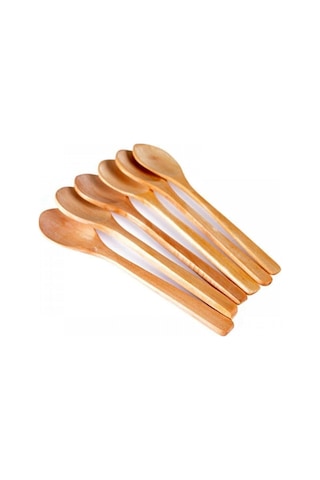 6'lı Mini Bambu Tahta Kaşık Baharat Kaşığı Naturel Ahşap 6'lı Mini Bambu Tahta Kaşık Baharat Kaşığı Naturel Ahşap