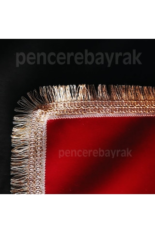 Makam Bayrağı + Krom Direkli+Altın Simli+Telalı+