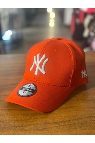Hamze Ny Yankees Turuncu Renk Trucker Model Cap Şapka Turuncu