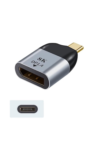 Cr23 M-ac-book Thunderbolt Uyumlu Type-c 3.1'den Displayport Dp 1.4 8k 60hz Çevirici Adaptör