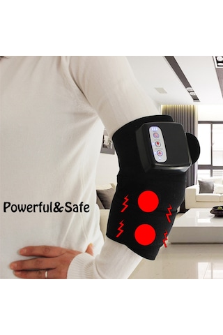 Maiyame Kablosuz Isıtmalı Diz Masaj Aleti - Ağrı Ve Şişlik Giderici Titreşimli Dizlik 112 Karakter Siyah