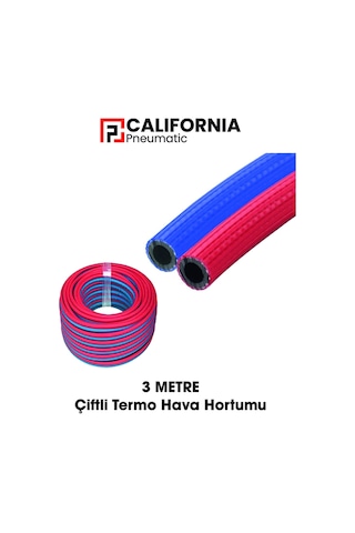 İkiz Termo Hava Hortumu 8 8mm Cap01040 Calıfornıa 3 Metre