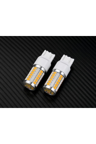 Üniversal Bütün Araçlara Uyumlu Ep Garaj T20 7443 Led Ampul Turuncu Renkli 0
