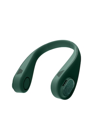 Reedark Yapraksız Boyun Askılı Fan: 3 Hız Ayarı, 78 Delikli Yumuşak Rüzgar Sistemi, Yeşil Yeşil