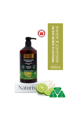 Bergamot & Yasemin Duş Jeli - Ferahlatıcı, Aromatik Ve Nemlendirici Günlük Temizlik Jeli 1000ml Bergamot - Yasemin