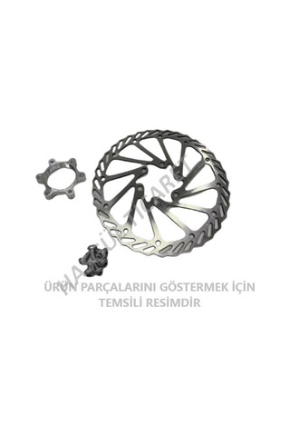 Hsgl Bisiklet Disk Fren Rotor Dişli Aparatlı 160 mm 6 Vidalı Bis