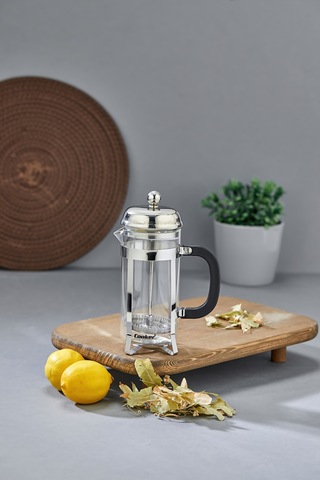 Cooker 350 Ml Cam French Press Gümüş