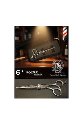 126 Kozxx 6 Profesyonel İnç Saç Kesim Makası