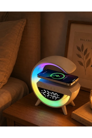 Mey İthalat Rgb Işıklı Bluetooth Hoparlör Tf Kart Ve Fm Destekli Kablosuz Ses Sistemi