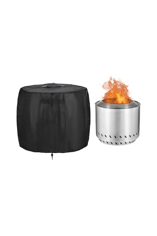 Moveevo Dış Mekan Propana Ateş Kazanı Kapağı - Su Geçirmez Poliester Malzeme, Rüzgar Direnci Ve Kolay Kurulum Özellikli, 33 30 İnç Çok Renkli