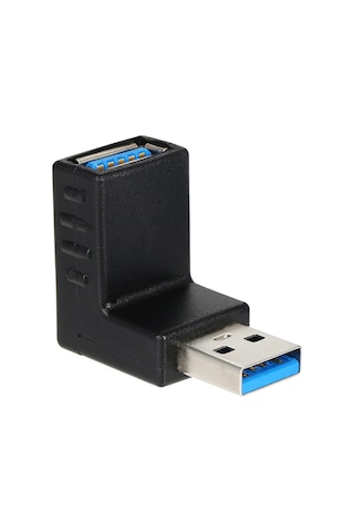 Aubyhe Usb 3.0 Ertikitici Adaptörü 90 Derece Yukarı Eğimli Am/af, 5 Gbps Hızlı Transfer, Siyah, Çevre Dost Malzeme