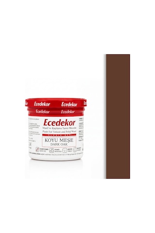 Koyu Meşe Ecedekor Ahşap Dolgu Macunu Bardak 200gr 200 G Koyu Meşe Ecedekor Ahşap Dolgu Macunu Bardak 200gr 200 G