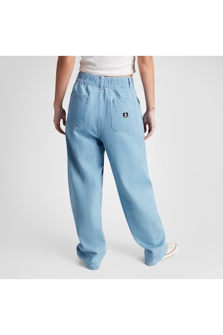 Converse Woven Denim Barrel Kadın Mavi Pantolon
