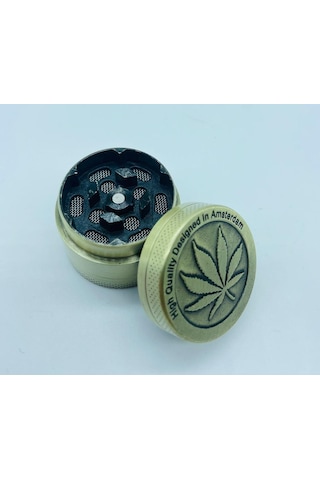 Yaprakdesenli Çelik Metal 3parça Tutun Öğütücü Grinder//30mm--g25
