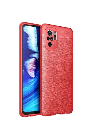 Xiaomi Redmi Note 10 Kılıf Zore Niss Silikon Kapak Kırmızı