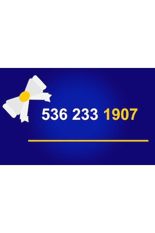 Daha Önce Hiç Kullanılmamış Turkcell 536'Lı Numara 536 233 1907