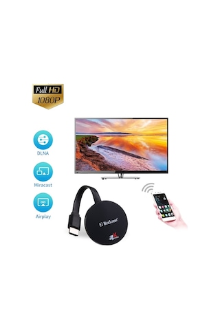 Fortunelane 1080p Hd Kablosuz Yansıtıcı, Tv-projektör Hdmı, Airplay/miracast/dlna, Ev-ofis Kullanımı