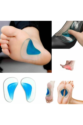 Giderici Düz Taban Önleyici Ark Destekli Ayak Tabanlığı Çift