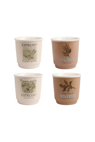 Akayev Art 4lü Espresso Bardağı Çok Renkli
