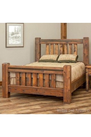 Masifart_Mobilya Masifart Ahşap Karyola Klasik Ahşap Çift Kişilik Izgaralı Yatak B