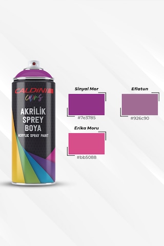 Caldini Sinyal Mor Moda Akrilik Sprey Boya 400 Ml