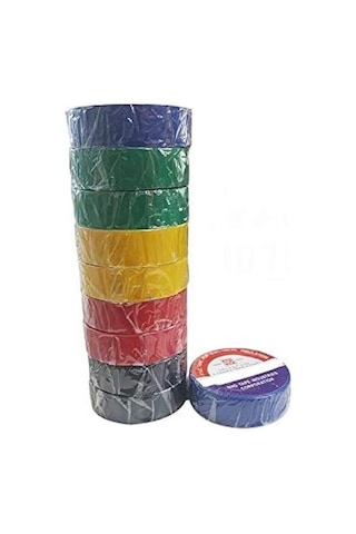 Izole Elektrik Bandı 10'lu Paket - Siyah - Globe Plastik Izole Elektrik Bandı - Siyah