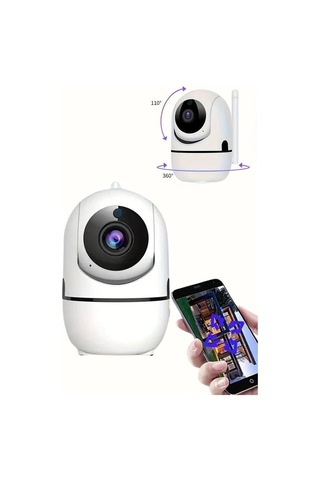 Buğz Mini Ip Kamera Hareketli Güvenlik Kamerası Kablosuz Wifi Kamera Mikrofonlu