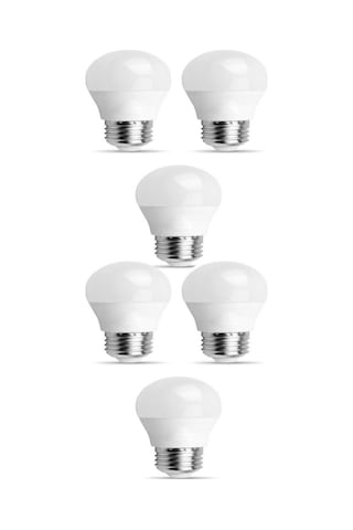 Şahnet 6w E27 Mini Top Led Ampul Beyaz - 6500k 6 Adet Minik Avize Lambası
