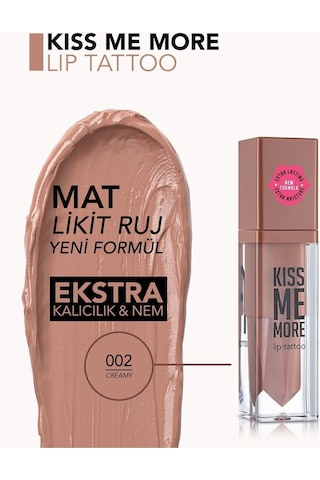 Flormar Uzun Süre Kalıcı Mat Ruj - Kiss Me More-002 Creamy-8682536040631