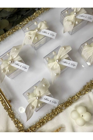 30 Adet Hediyelik Bubble Mum Nikah, Düğün, Nişan, Davet, Özel Gün Hediyeliği