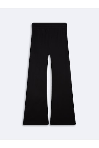 LTB Beli Lastikli Düz Paça Siyah Eşofman