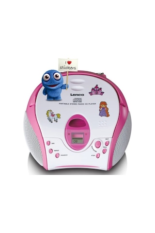 Lenco Scd-24pk Kids - Cd Çalarlı Taşınabilir Stereo Fm Radyo - Pembe