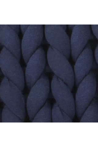 Hmy1801 Chunky Örgü Yastık Lacivert