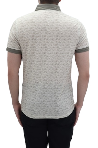 Santa Dmctekstil Erkek Kavis-115 Desenli Spor Kesim Dar Kalıp Cepsiz Polo Yaka T-shirt Kahverengi